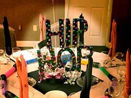 Hip Hop Theme Mitzvah Centerpiece