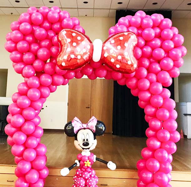 An aircraft vertical stabilizer balloon prop sculpture celebrating Ubnited Airlines 50 years of service at the San Jose International Airpor