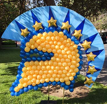 This six foot tall San Jose State University Spartan logo was created for a student event.