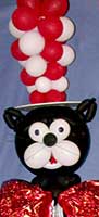 A touch of Dr. Suess from a 6 foot tall Cat in the HAT Balloon sculpture
