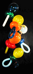Bundle of Joy bouquet of Balloonatics pacifier balloons